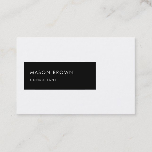 Consultant Profi Modern Geometric Business Card (Front)