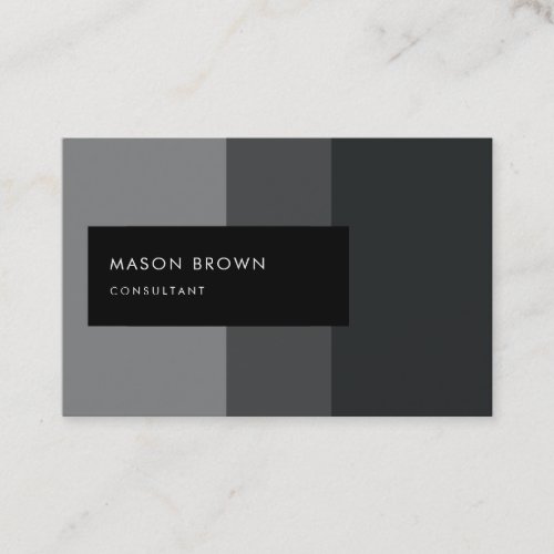 Consultant Profi Modern Gray Gradient Pattern Business Card