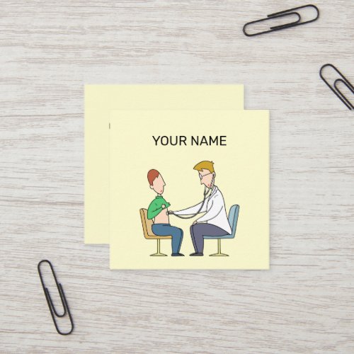 Consultation room that connects hearts. square business card