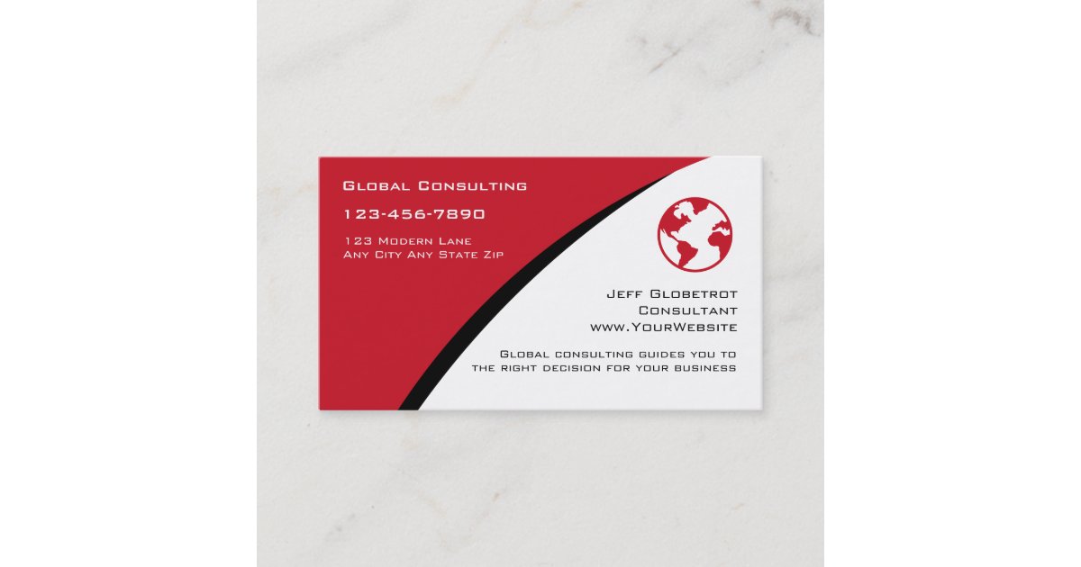 Consulting Business Cards Zazzle
