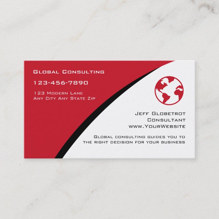 Consulting Business Cards Zazzle Com