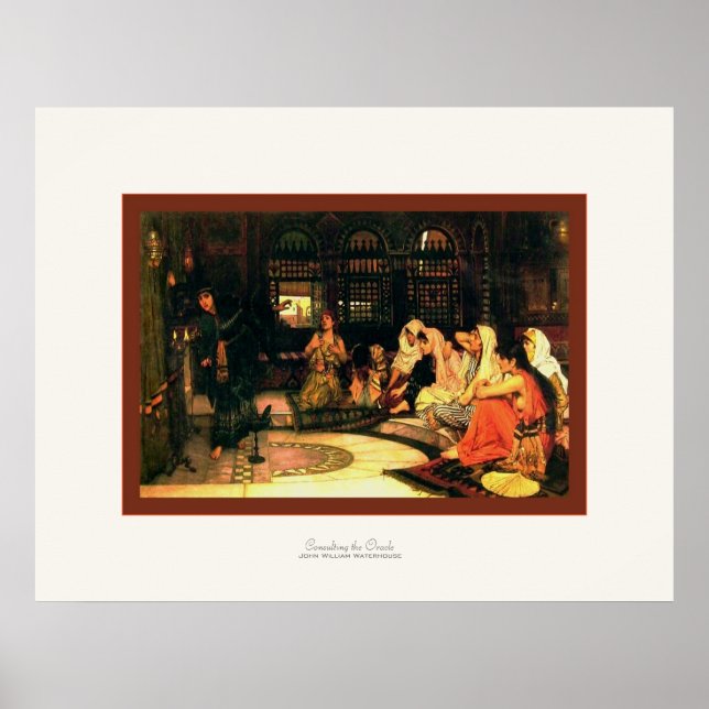 Consulting the Oracle ~ John William Waterhouse Poster (Front)