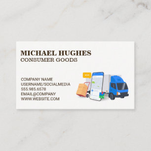 Consumer Truck Deliveries   Driver Business Card