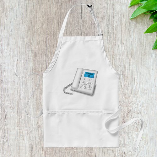 Contact Us Telephone Adult Apron
