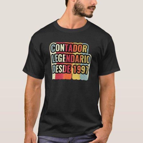 Contador Legendario Desde 1997   Accountant T-Shirt