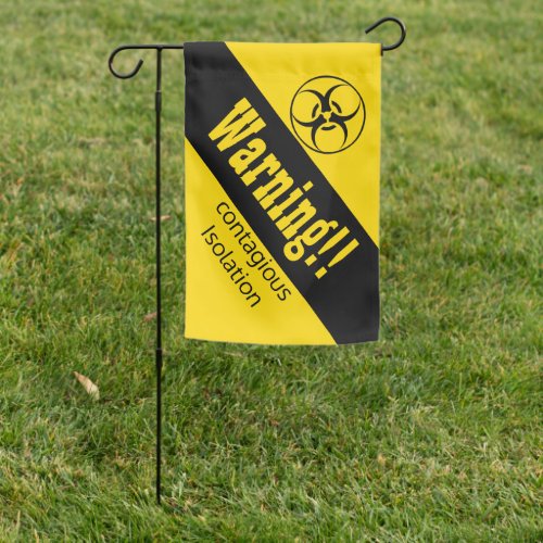 Contagion Warning Garden Flag