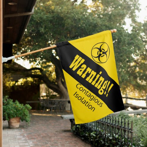 Contagion Warning House Flag