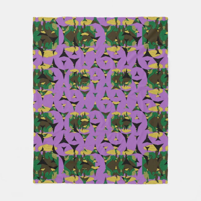 Contained Sky Flame Pinwheels Fleece Blanket (Front)