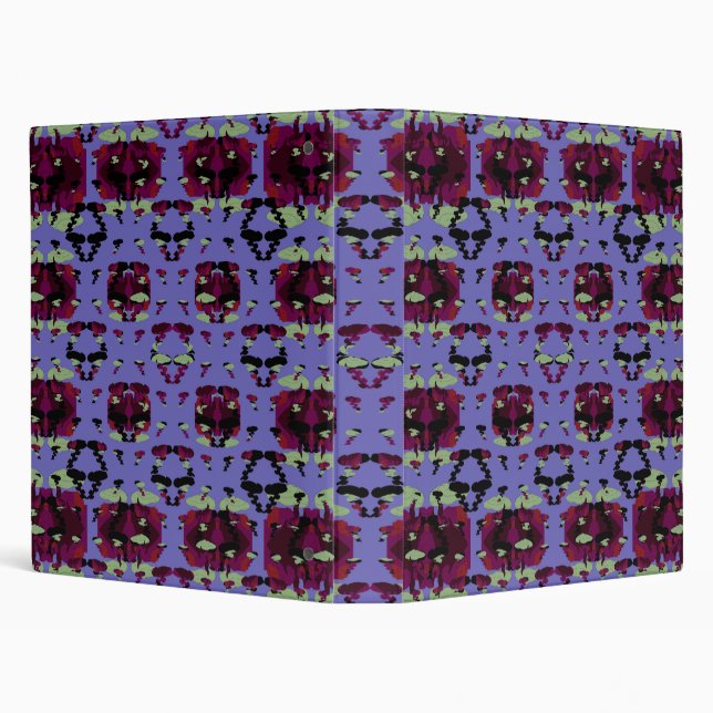 Contained Sky Flame Roses 3 Ring Binder (Background)