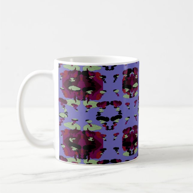 Contained Sky Flame Roses Coffee Mug (Left)