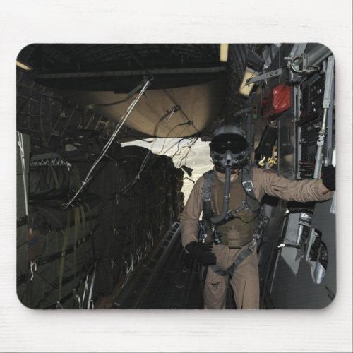 Container Delivery System bundles exit a C_17 Mouse Pad