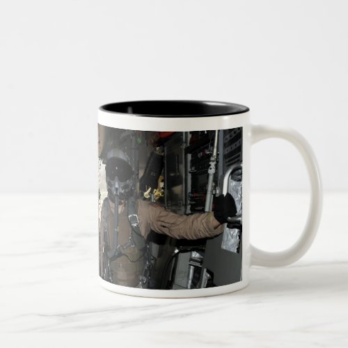 Container Delivery System bundles exit a C_17 Two_Tone Coffee Mug