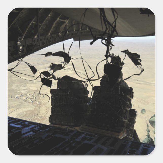 Container Delivery System bundles exit Square Sticker (Front)