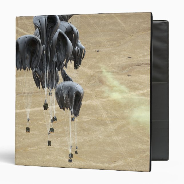 Container delivery system bundles parachute 3 ring binder (Front/Inside)