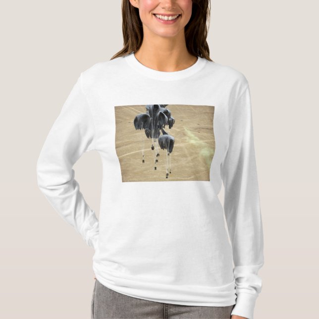 Container delivery system bundles parachute T-Shirt (Front)