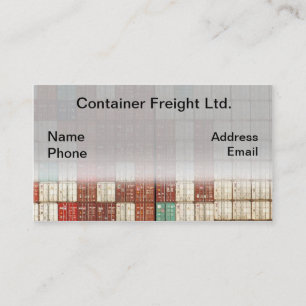 Container Shipping and Freight Business Card