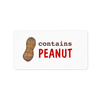 Contains Peanut Label
