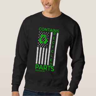 Contains Recycled Parts  Organ Transplant Kidney L Sweatshirt