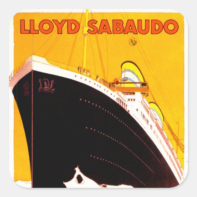 Conte Grande Square Sticker (Front)