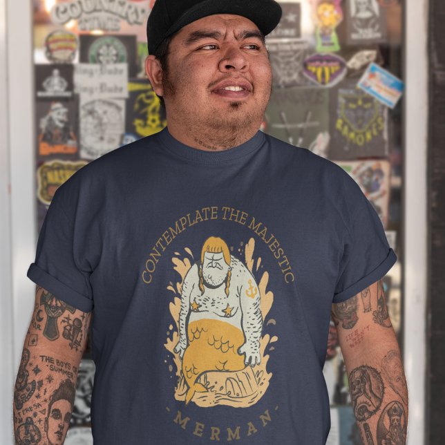Contemplate The Majestic Merman T-Shirt (Creator Uploaded)