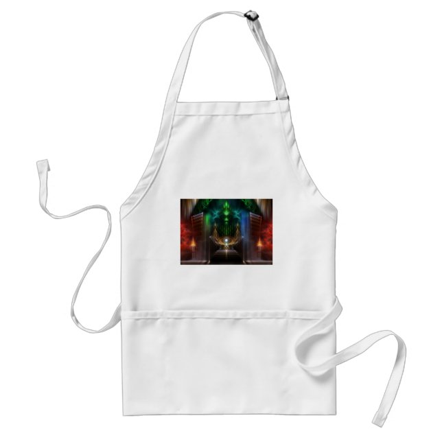 Contemplating Oz Fractal Art Adult Apron (Front)