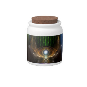 Contemplating Oz Fractal Art Candy Jar