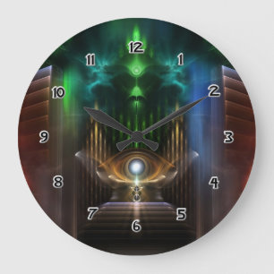 Contemplating Oz Fractal Art Clock