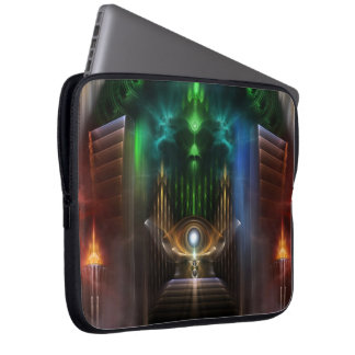 Contemplating Oz Fractal Art Laptop Sleeve