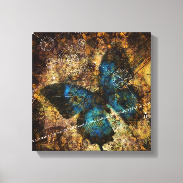 Contemplating The Butterfly Effect Canvas Print (Front)