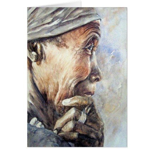 Contemplating Woman Cards (Front)