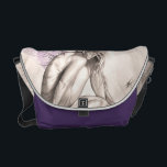 Contemplation Messenger Bag<br><div class="desc">The best time to contemplate is when the emotions are still.
Original Watercolour Painting by ©Michelle Tracey</div>
