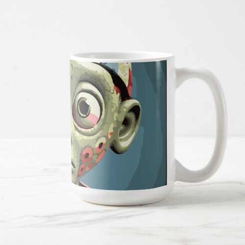 Contemplative Cyborg Coffee Mug