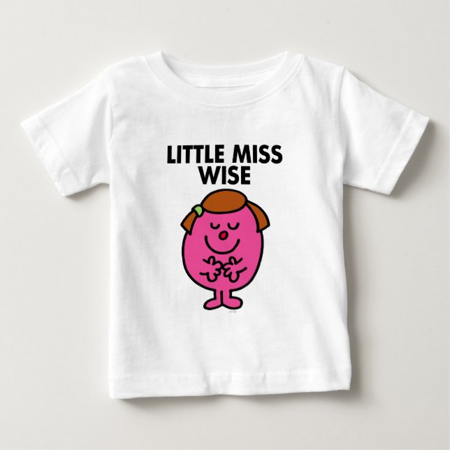 Contemplative Little Miss Wise Baby T-Shirt (Front)