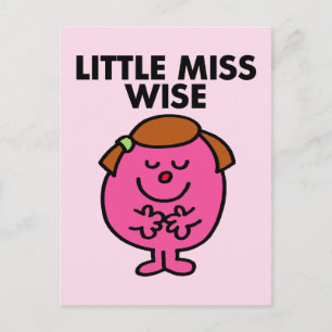 Contemplative Little Miss Wise Postcard