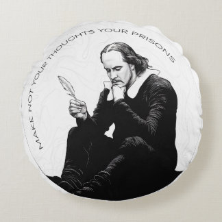 Contemplative Solace: Simple, Elegant Meditation Round Pillow