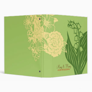 Contempo Floral (Cucumber / Cream) 3 Ring Binder