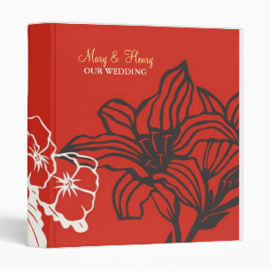 Contempo (Red / White / Navy) 3 Ring Binder