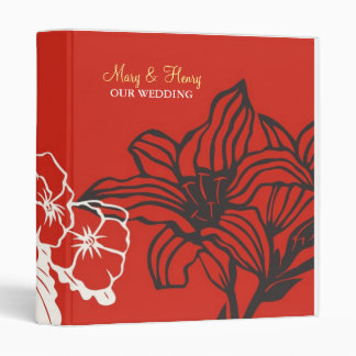 Contempo (Red / White / Navy) 3 Ring Binder