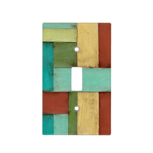 Contempoary Coastal Multicolored Painting Light Switch Cover