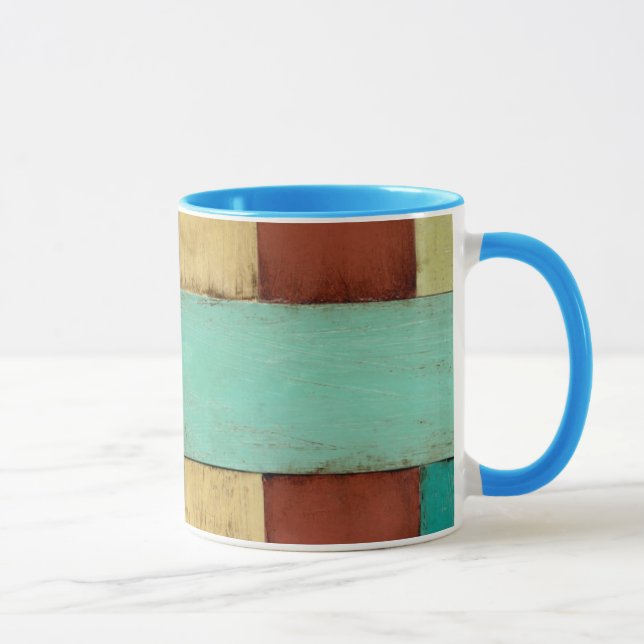Contempoary Coastal Multicolored Painting Mug (Right)