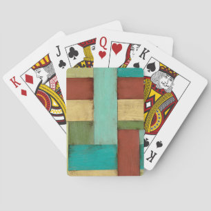Contempoary Coastal Multicolored Painting Poker Cards