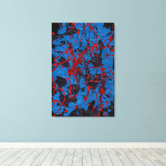 Contemporary Abstract Art : Electric Canvas Print