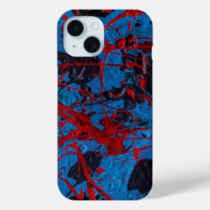 Contemporary Abstract Art : Electric iPhone 15 Case