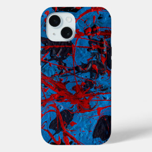 Contemporary Abstract Art : Electric iPhone 15 Case