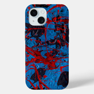 Contemporary Abstract Art : Electric iPhone 15 Case