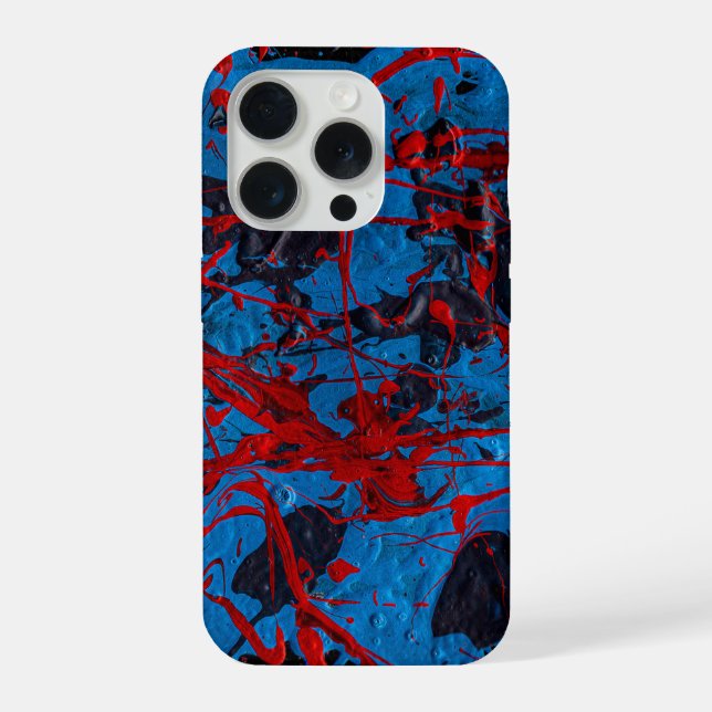 Contemporary Abstract Art : Electric iPhone Case (Back)