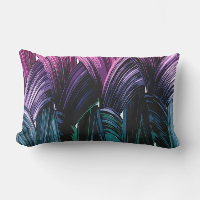 Contemporary Abstract Art  Lumbar Pillow (Front)