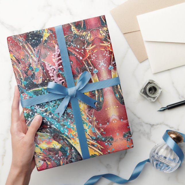 Contemporary Abstract Art Wrapping Paper (Gifting)