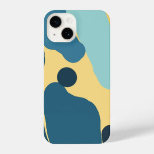 Contemporary Abstract  — Bold Color Block Design iPhone 14 Case