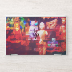 Contemporary Abstract Buddha Meditation Art HP Laptop Skin